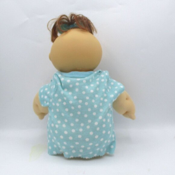 Vintage 1991 Hasbro Cabbage Patch Doll Polka Dot Dress Bow Adorable Baby - Picture 6 of 7